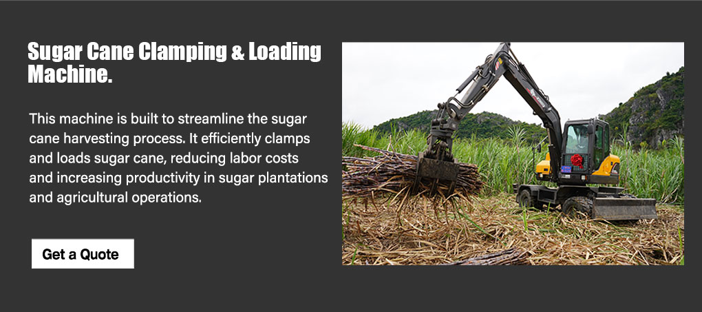 Машина для зажима и погрузки сахарного тростника